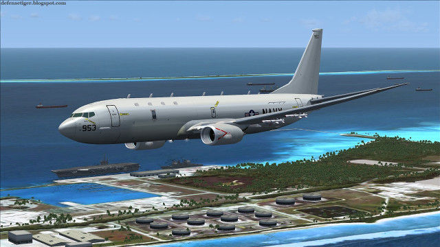 Airplane flying island ocean boat free wallpaper - medium preview image