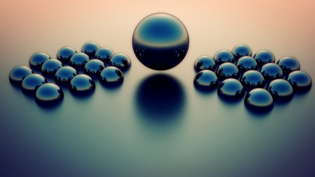 Balls table blue surface pink free wallpaper - medium preview image