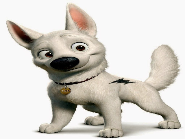 Cartoon dog with collar and free wallpaper - medium preview image