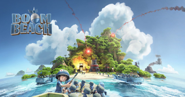 Cartoon boy boat gun island free wallpaper - medium preview image