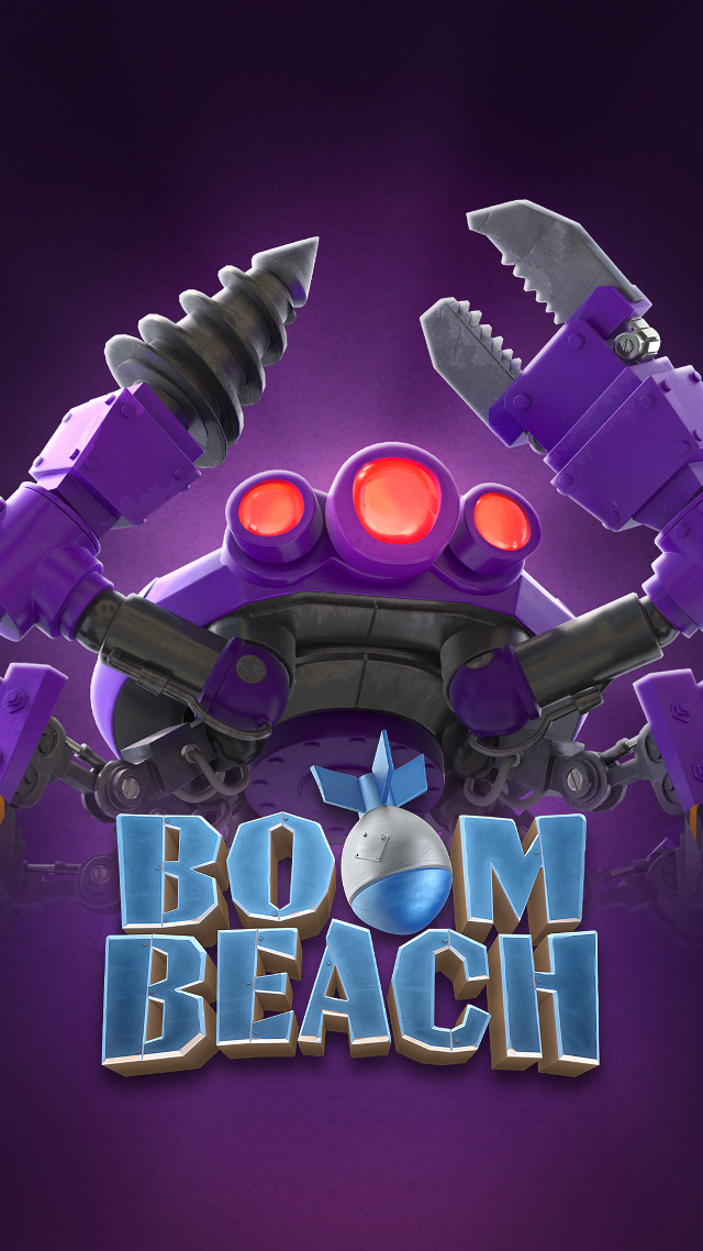 Purple robot red light boom free wallpaper - medium preview image