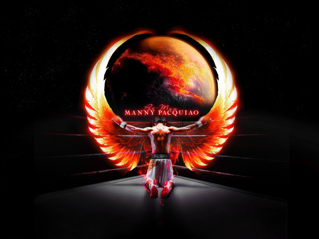 Man red orange angel wings free wallpaper - medium preview image