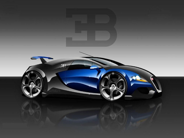 Blue black sports car white free wallpaper - medium preview image