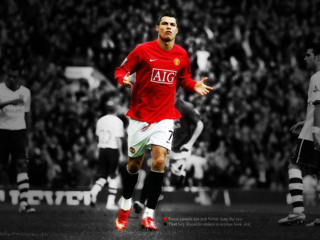 Man red shirt playing soccer #6 free wallpaper - medium preview image
