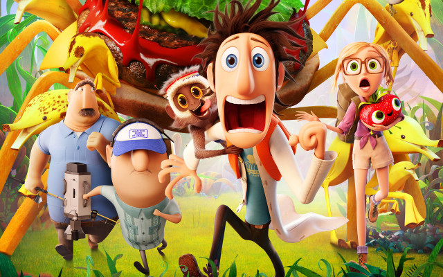 Cartoon characters giant spider banana free wallpaper - medium preview image
