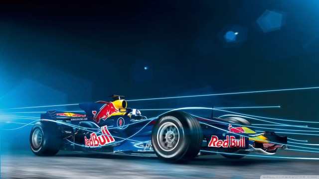 Red bull racing car speeding free wallpaper - medium preview image