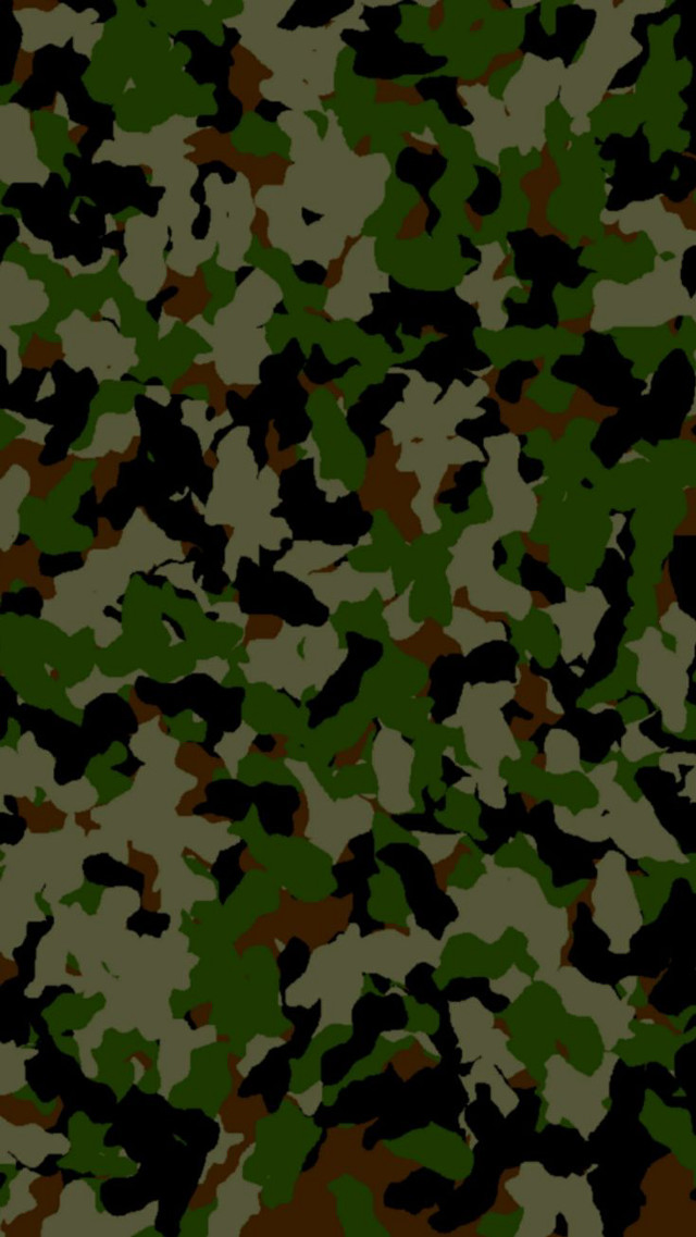 Camouflage brown green black border free wallpaper - medium preview image