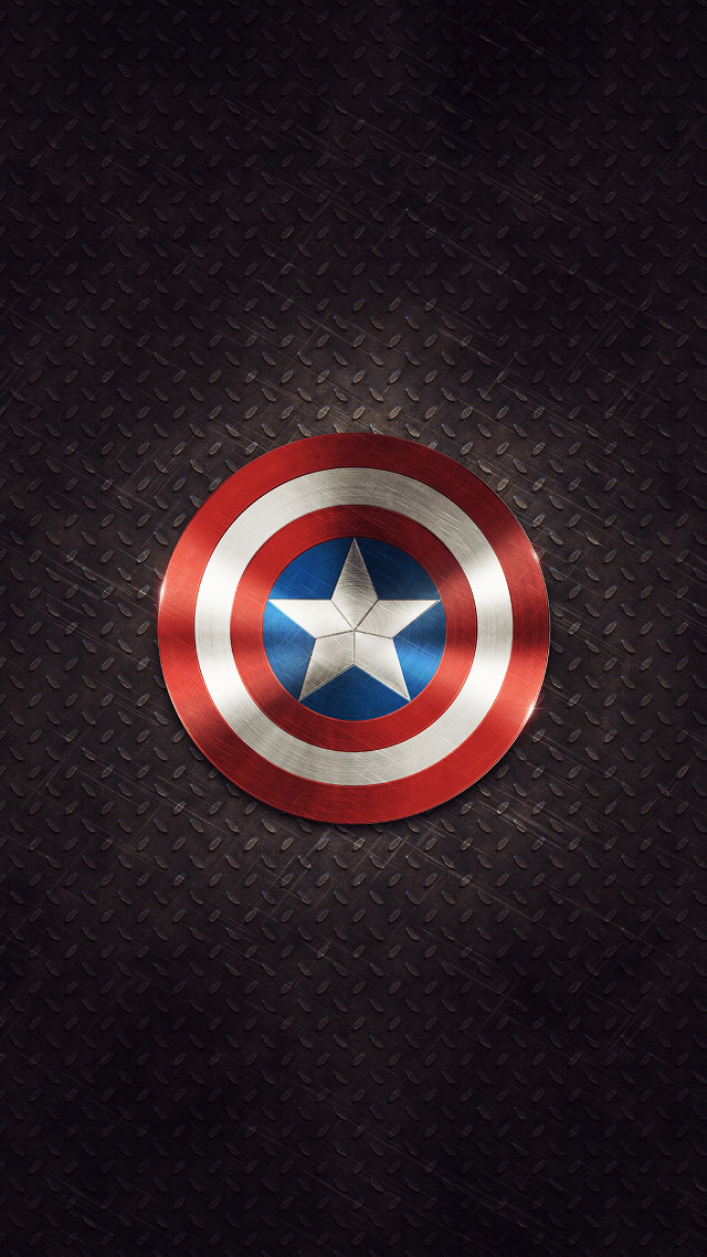 Captain america shield star black free wallpaper - medium preview image