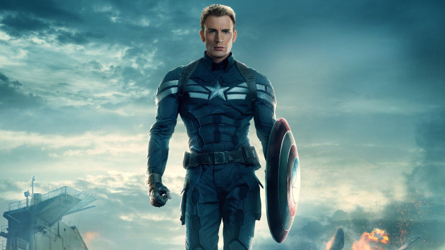 Captain america suit shield sword free wallpaper for desktop - medium preview image