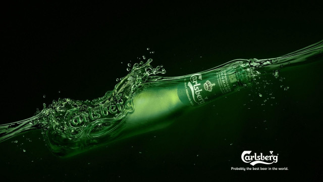 Beer splash water black background free wallpaper - medium preview image
