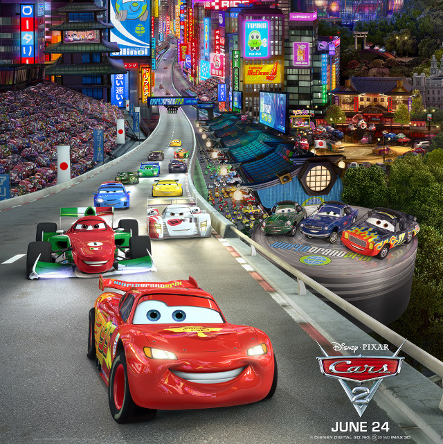 Neon cars stadium night cityscape free wallpaper - medium preview image
