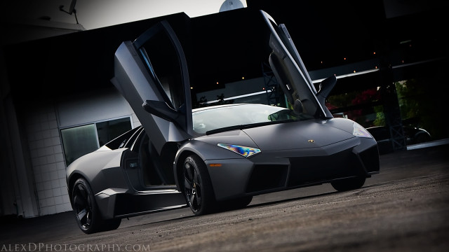 Black sports car doors open #3 free wallpaper - medium preview image