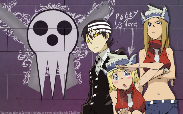 Anime characters ghost wall group free wallpaper - medium preview image