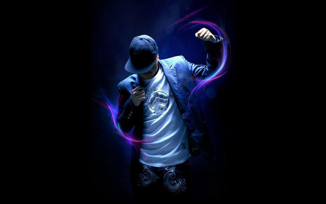 Man baseball cap jacket bat free wallpaper - medium preview image