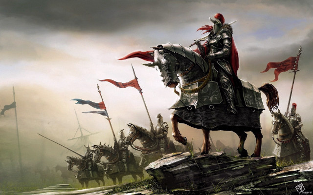 Knight on horse other knights free wallpaper - medium preview image