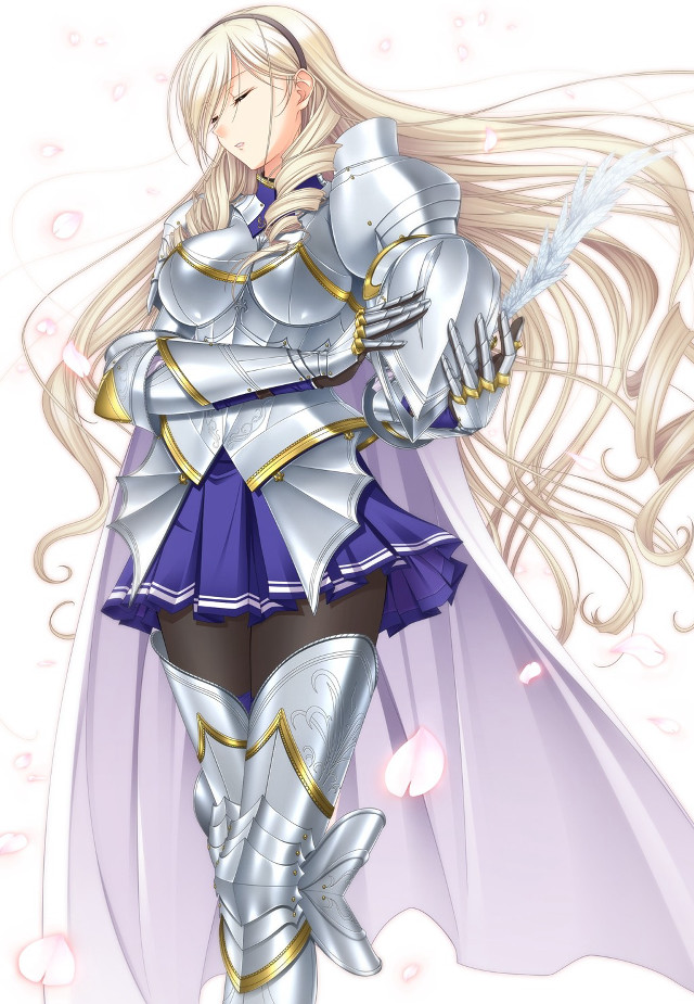 Woman costume sword cape white free wallpaper - medium preview image
