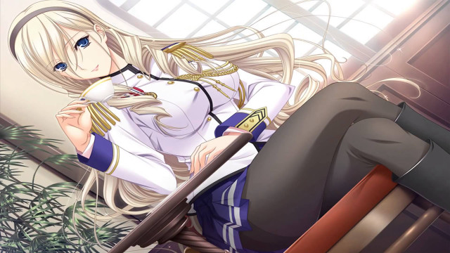 Woman chair knife hand plant free wallpaper - medium preview image