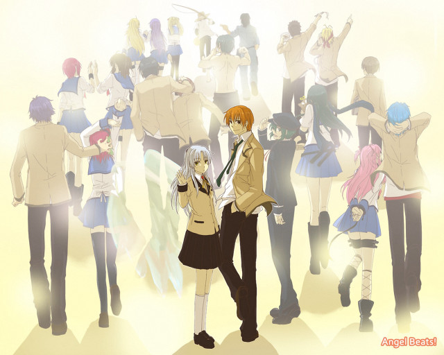 Couple people arms around crowd free wallpaper - medium preview image