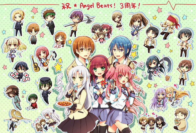 Anime characters stars background group free wallpaper - medium preview image