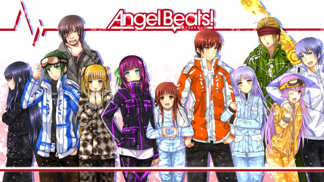 Anime characters group sign angel free wallpaper - medium preview image