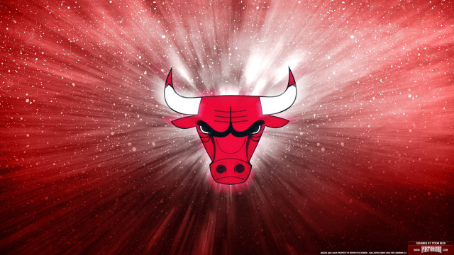 Bulls logo red background stars free wallpaper - medium preview image