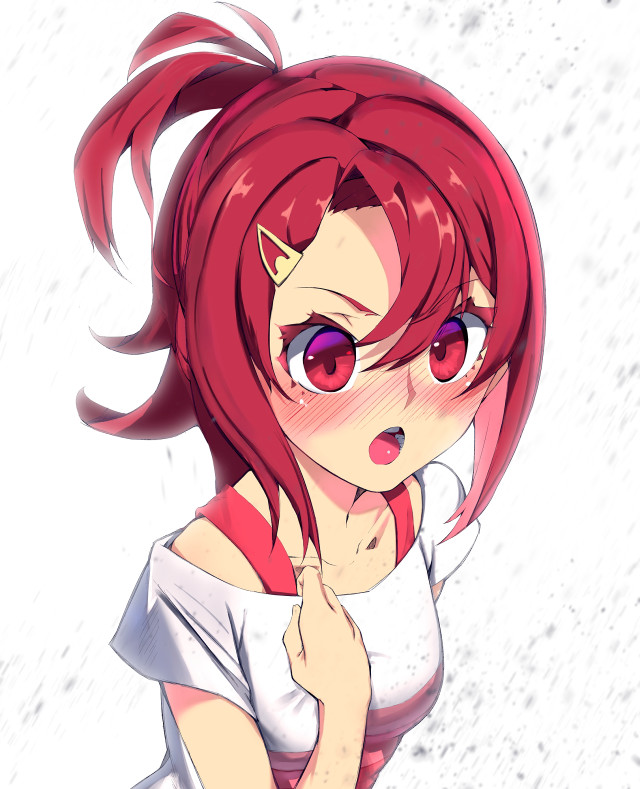 Girl red hair crown posing free wallpaper - medium preview image
