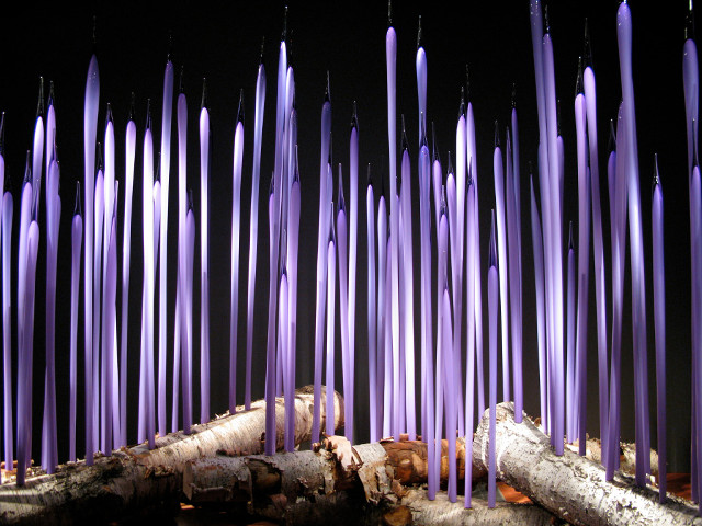 Purple candles lit dark room free wallpaper - medium preview image