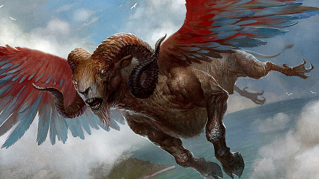 Horse winged flying mountain clouds free wallpaper - medium preview image