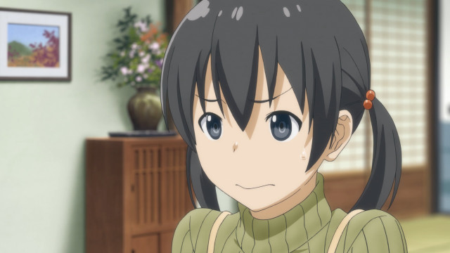 Girl ponytail staring camera room free wallpaper - medium preview image