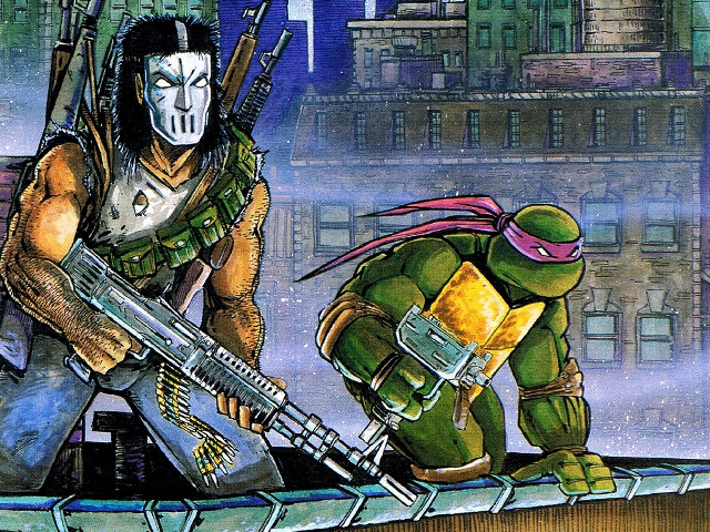 Teenage mutant ninjas with guns free wallpaper - medium preview image
