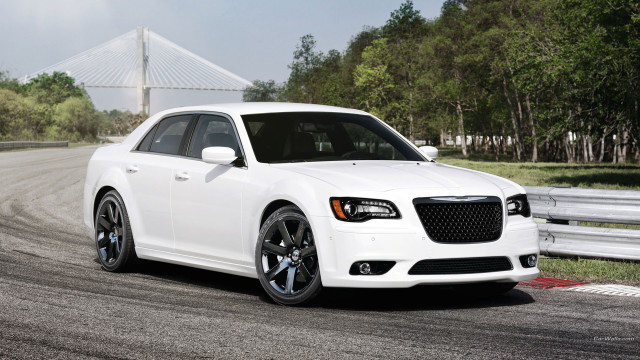 White car race track bridge free wallpaper - medium preview image