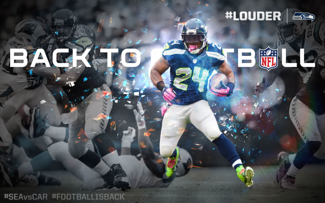Football player running ball confetti free wallpaper - medium preview image