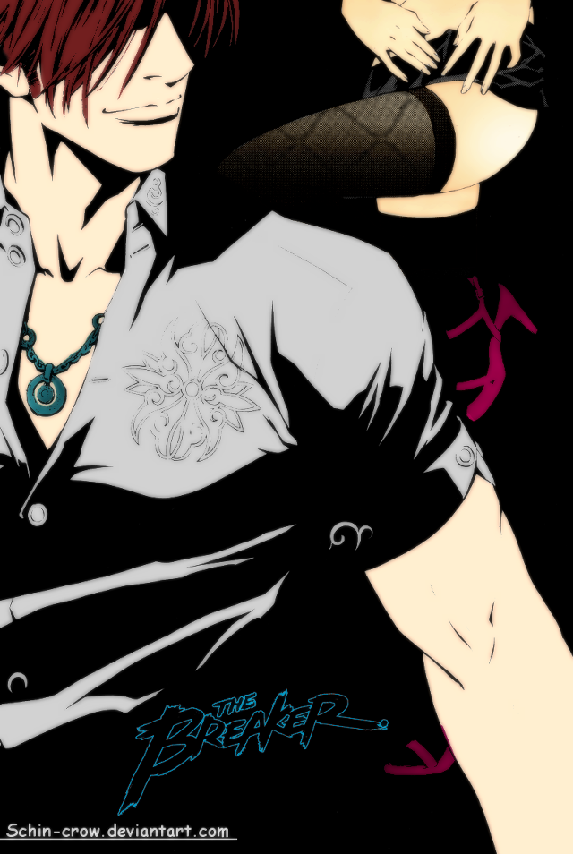 Redhair blackshirt gun tattoo schooluniform free wallpaper - medium preview image