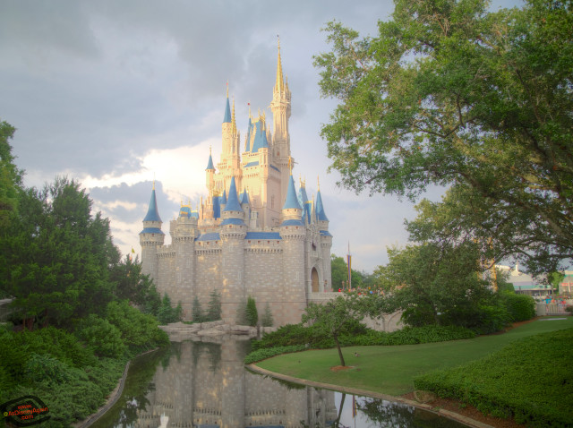 Castle reflection water trees surrounding free wallpaper - medium preview image