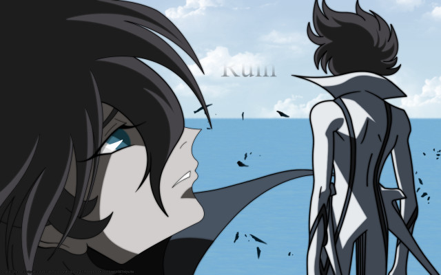 Black hair blue eyes neo free wallpaper - medium preview image