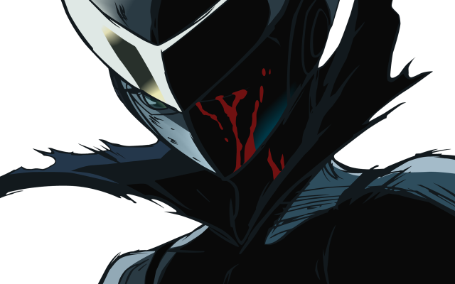 Black suit red face black free wallpaper - medium preview image