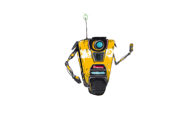 Yellow robot broken arm broken free wallpaper - medium preview image