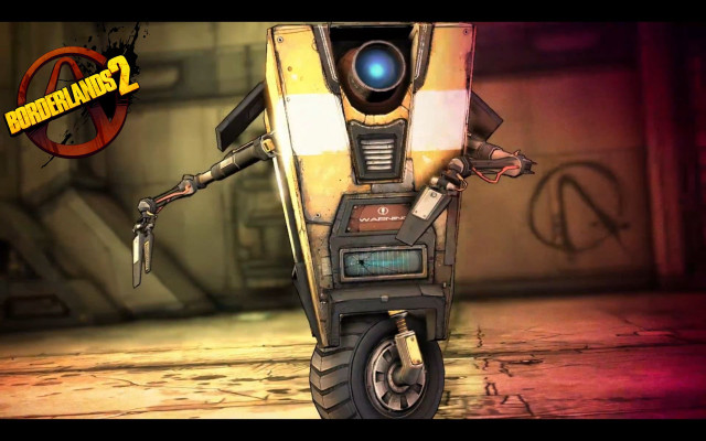 Robot standing room sign above free wallpaper - medium preview image