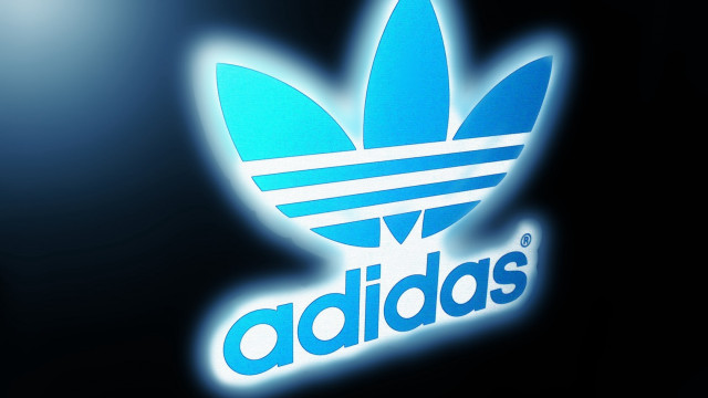 Blue adidas logo black lightblue free wallpaper - medium preview image
