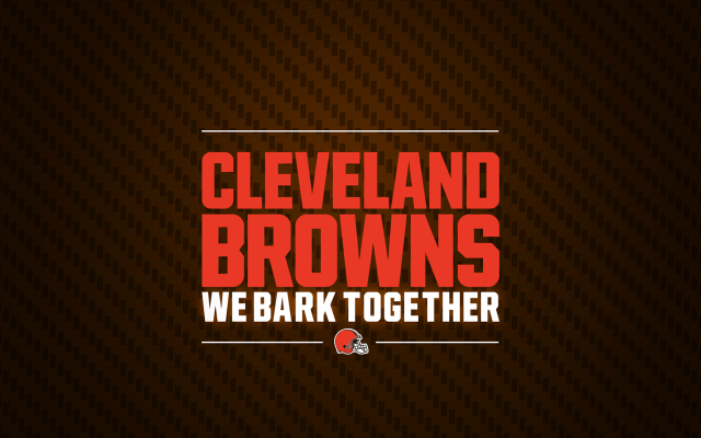 Cleveland browns we bark together free wallpaper - medium preview image