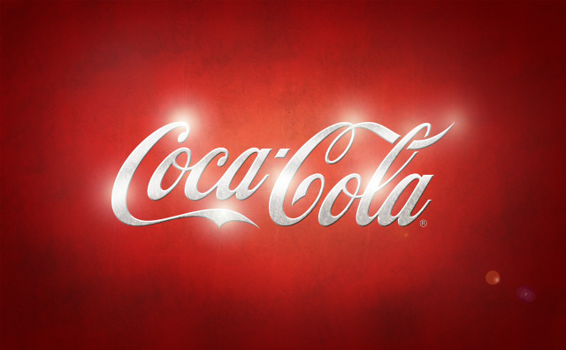 Coca cola sign red wall free wallpaper - medium preview image