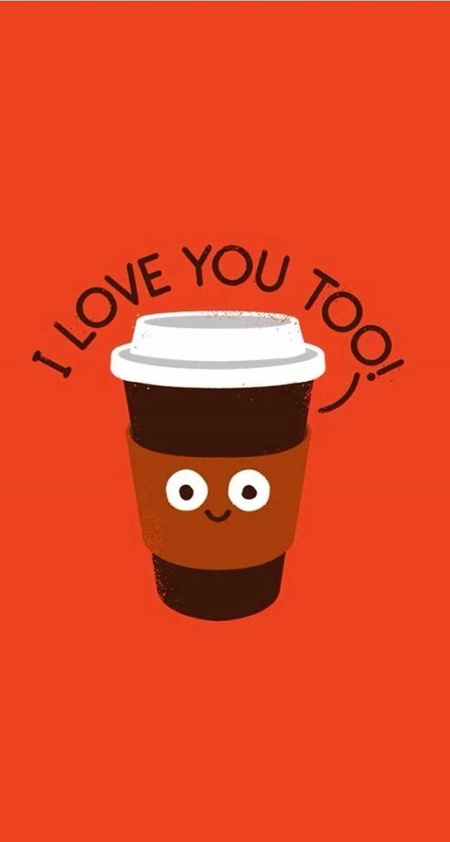Coffee cup face love you free wallpaper - medium preview image