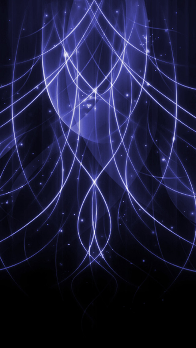 Blue abstract lines hologram night free wallpaper - medium preview image