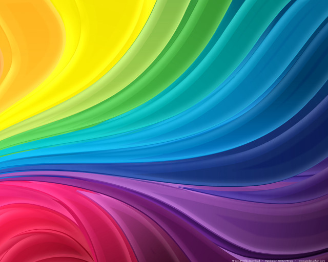 Colorful wavy rainbow white abstract free wallpaper - medium preview image