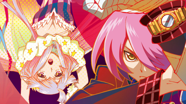 Anime couple pink hair pink free wallpaper - medium preview image