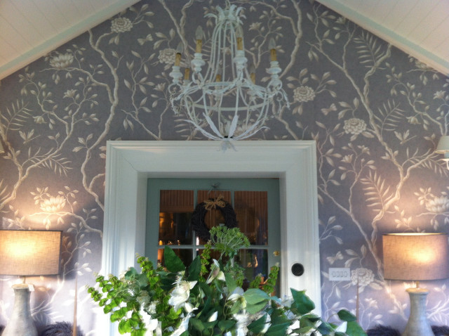 Chandelier door plant vase flowers free wallpaper - medium preview image