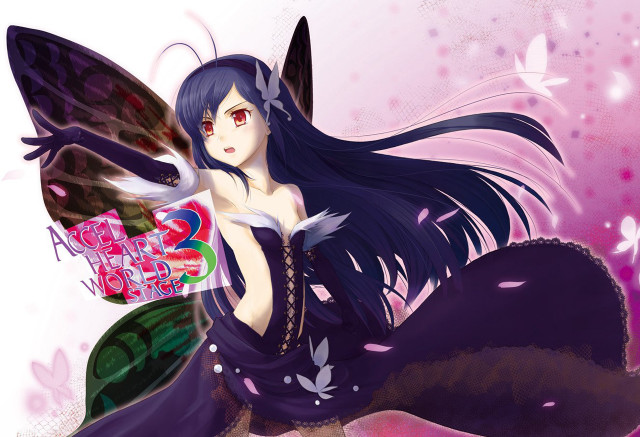 Woman long hair butterfly wings free wallpaper - medium preview image