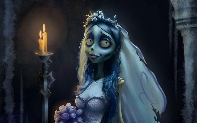 Corpse bride candle background lit free wallpaper - medium preview image