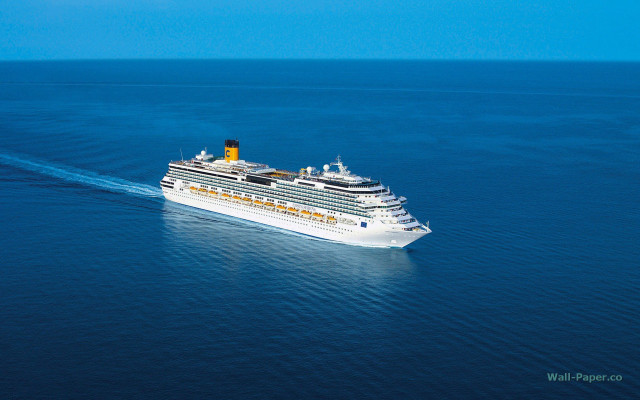 Cruise ship ocean sunny day #3 free wallpaper - medium preview image