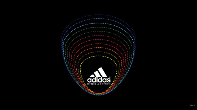 Black background rainbow logo image free wallpaper - medium preview image
